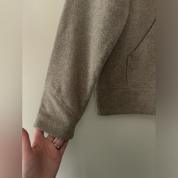 Men's Carhartt Full Zip Hoodie SZ XL Tan Embroidered Basic Workwear Fleece - Picture 4 of 8